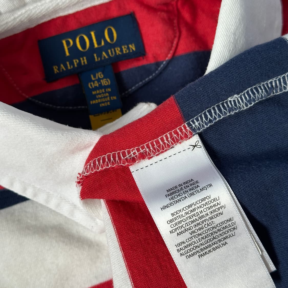 폴로 랄프 로렌 스트라이프 럭비 카라티 상품이미지6