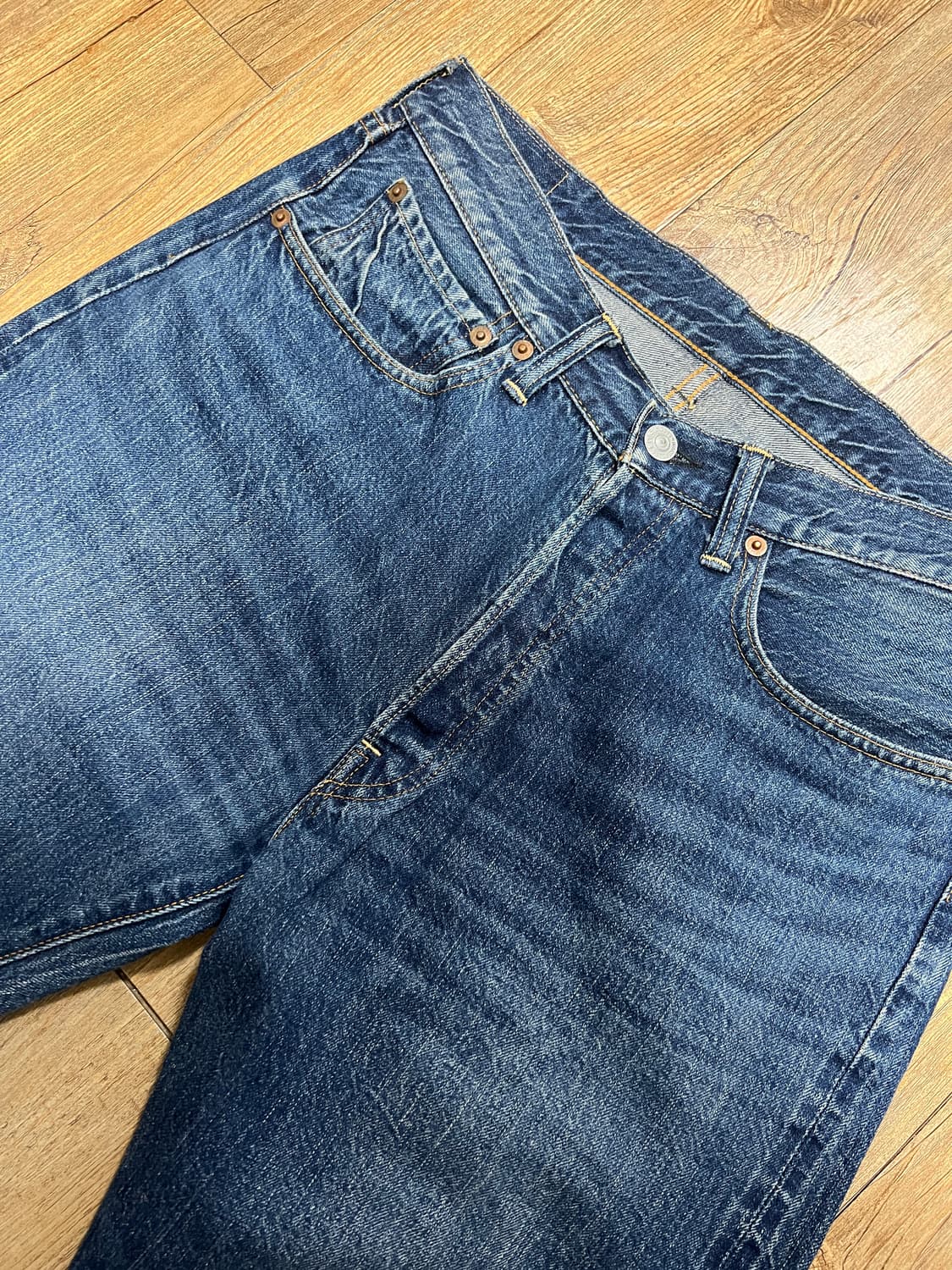 택포22) 웨어하우스 2nd-hand 다크 인디고 다크워시 31 셀비지 상품이미지2