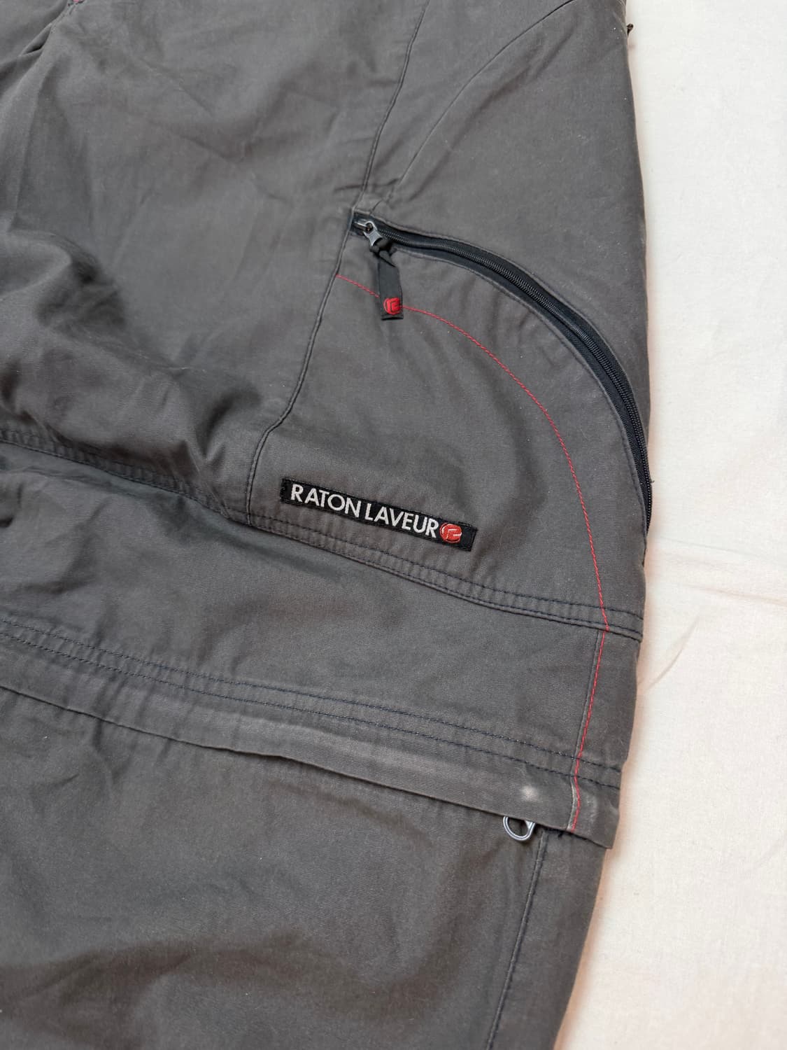 00s RATON LAVEUR 디테쳐블 와이드 카고팬츠 차콜 상품이미지2