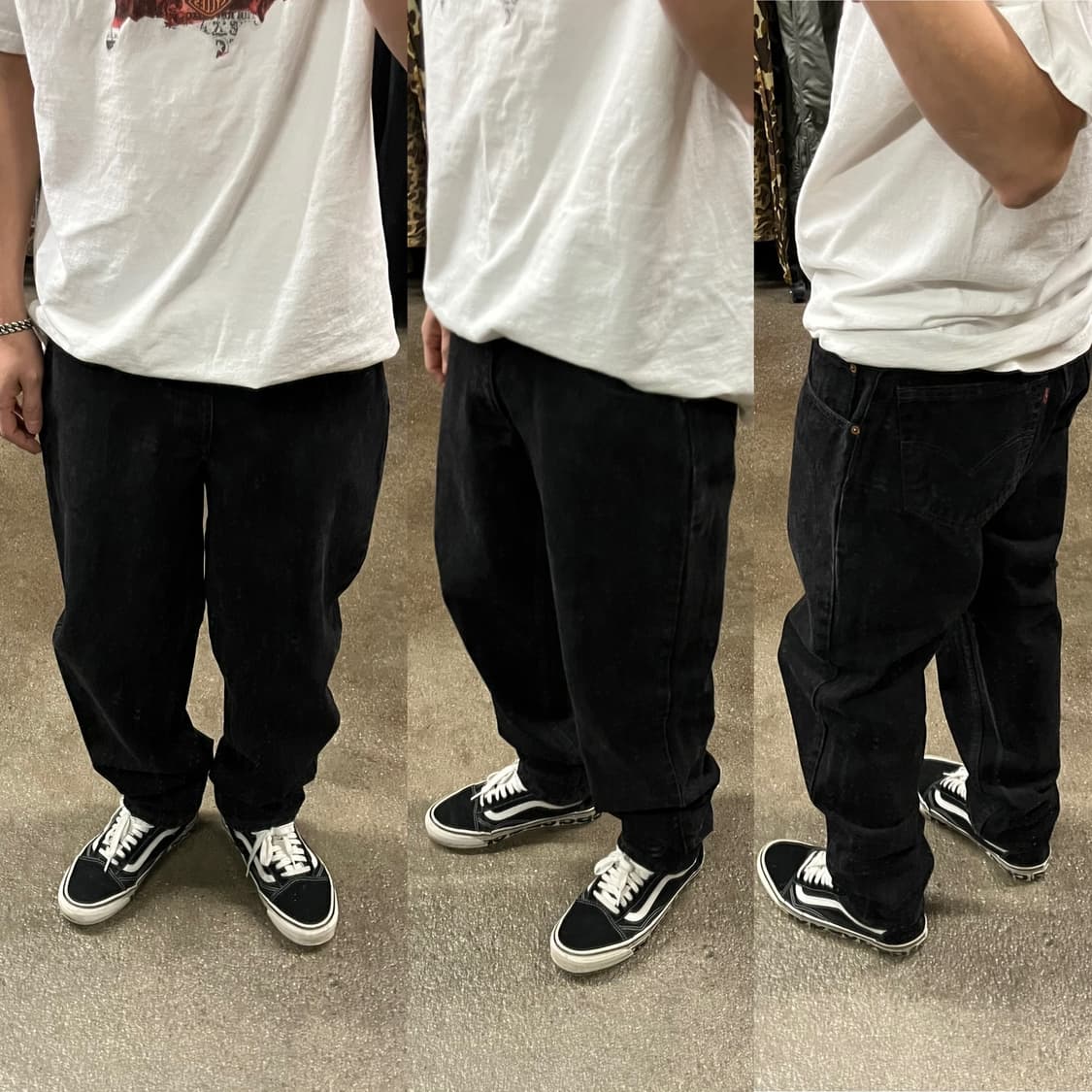 90s USA 리바이스560 테이퍼드핏 블랙진 (31) 상품이미지6