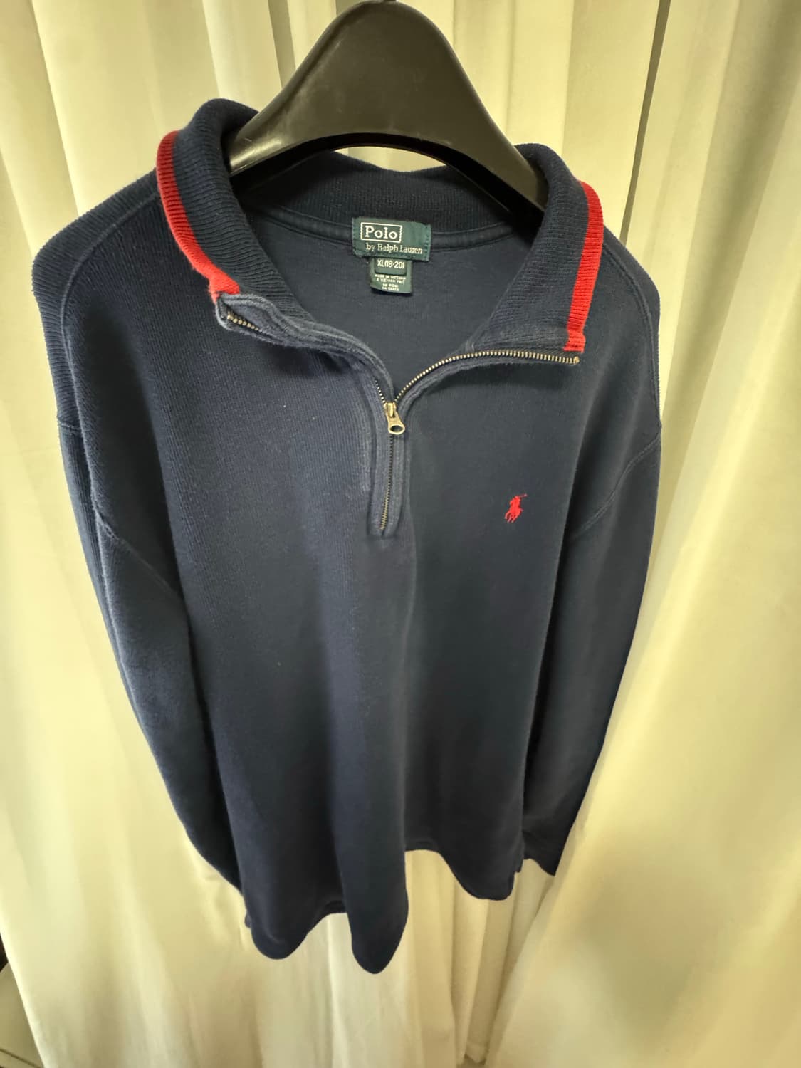 폴로 반집업 남색 상품이미지2