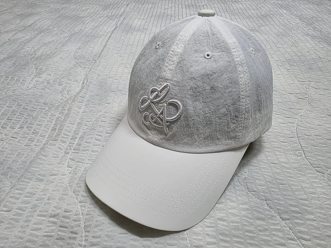 린에비뉴 LA 로고 나일론 볼캡 - 트리플 화이트 lin avenue 상품이미지1