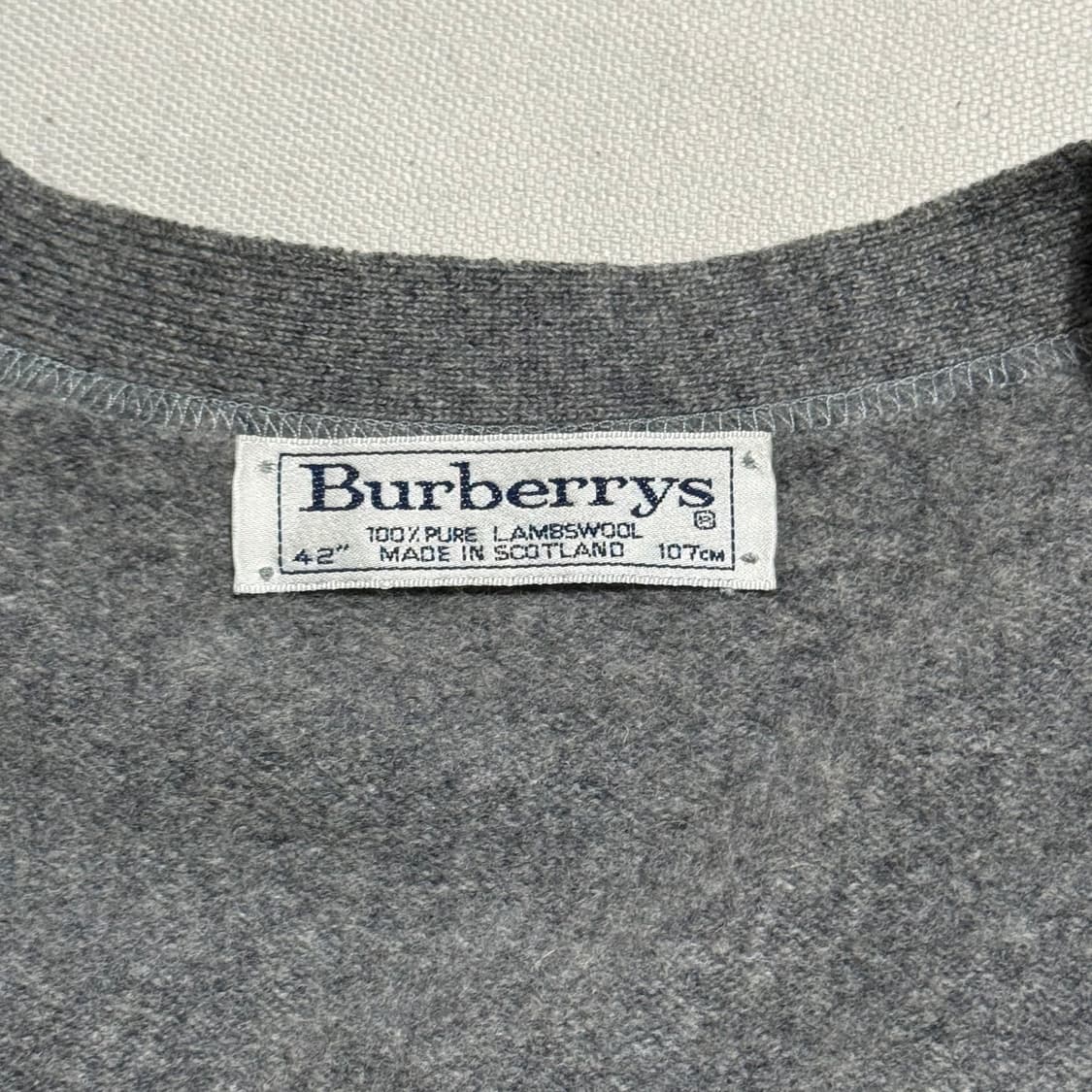 42 버버리 그레이 가디건 상품이미지4