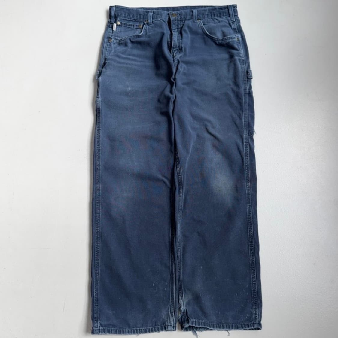 칼하트 OG 가죽패치 카펜터 페이딩 와이드 워크팬츠 상품이미지2