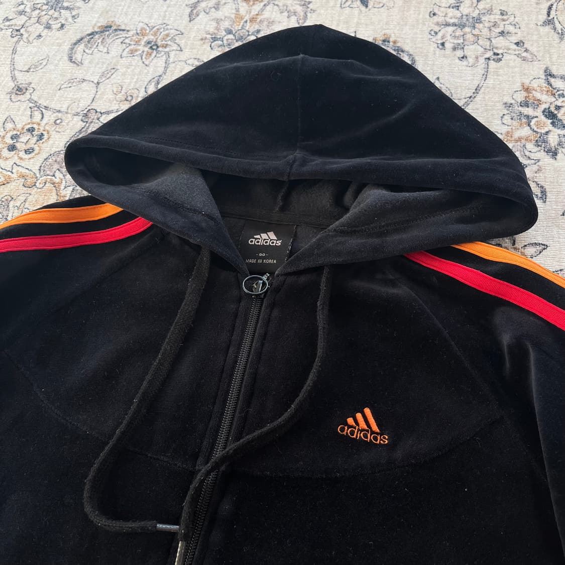 아디다스 벨루어 벨벳 후드 져지 상품이미지2