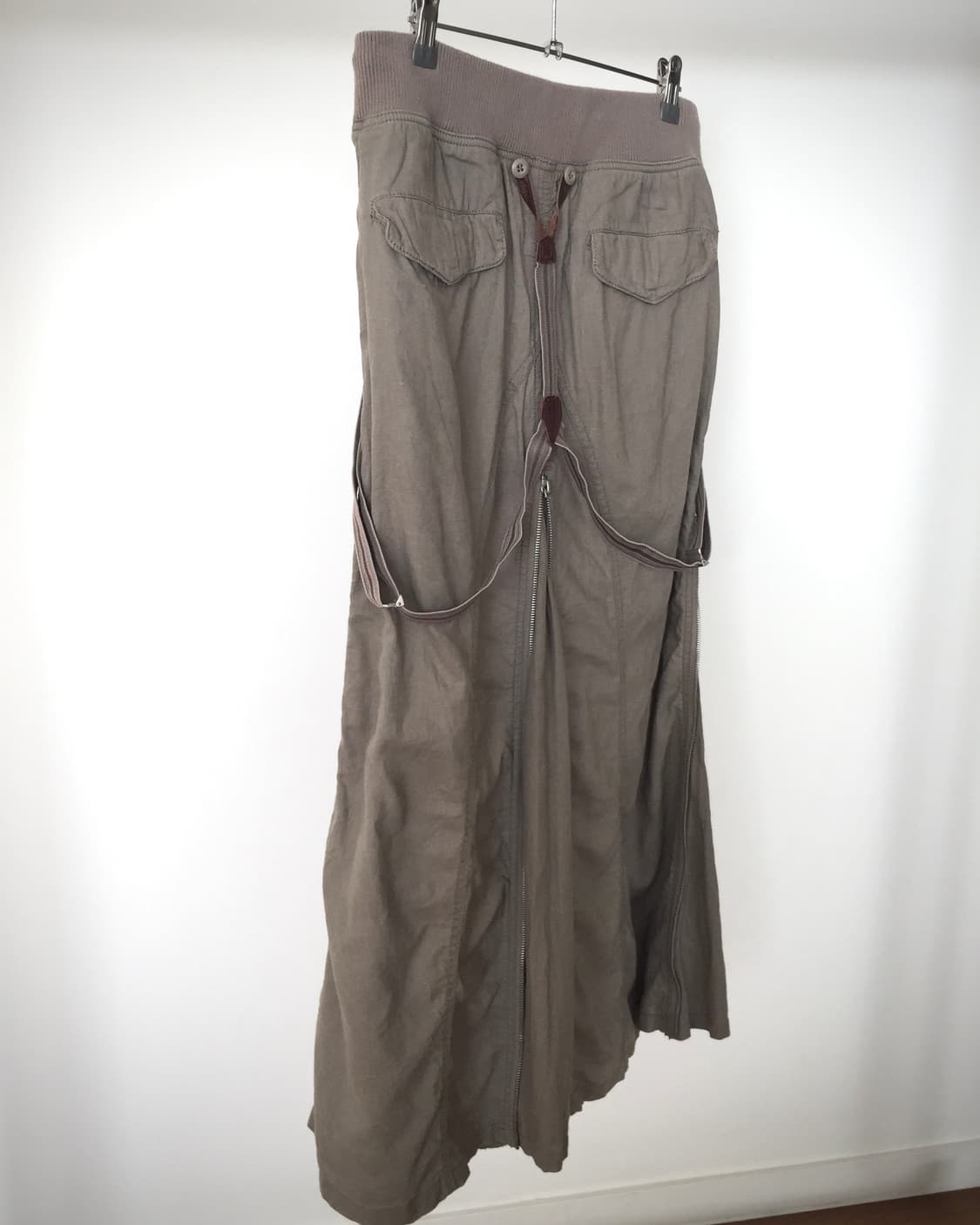 Rare* G.O.A 고아 suspender Zipper skirt 상품이미지1