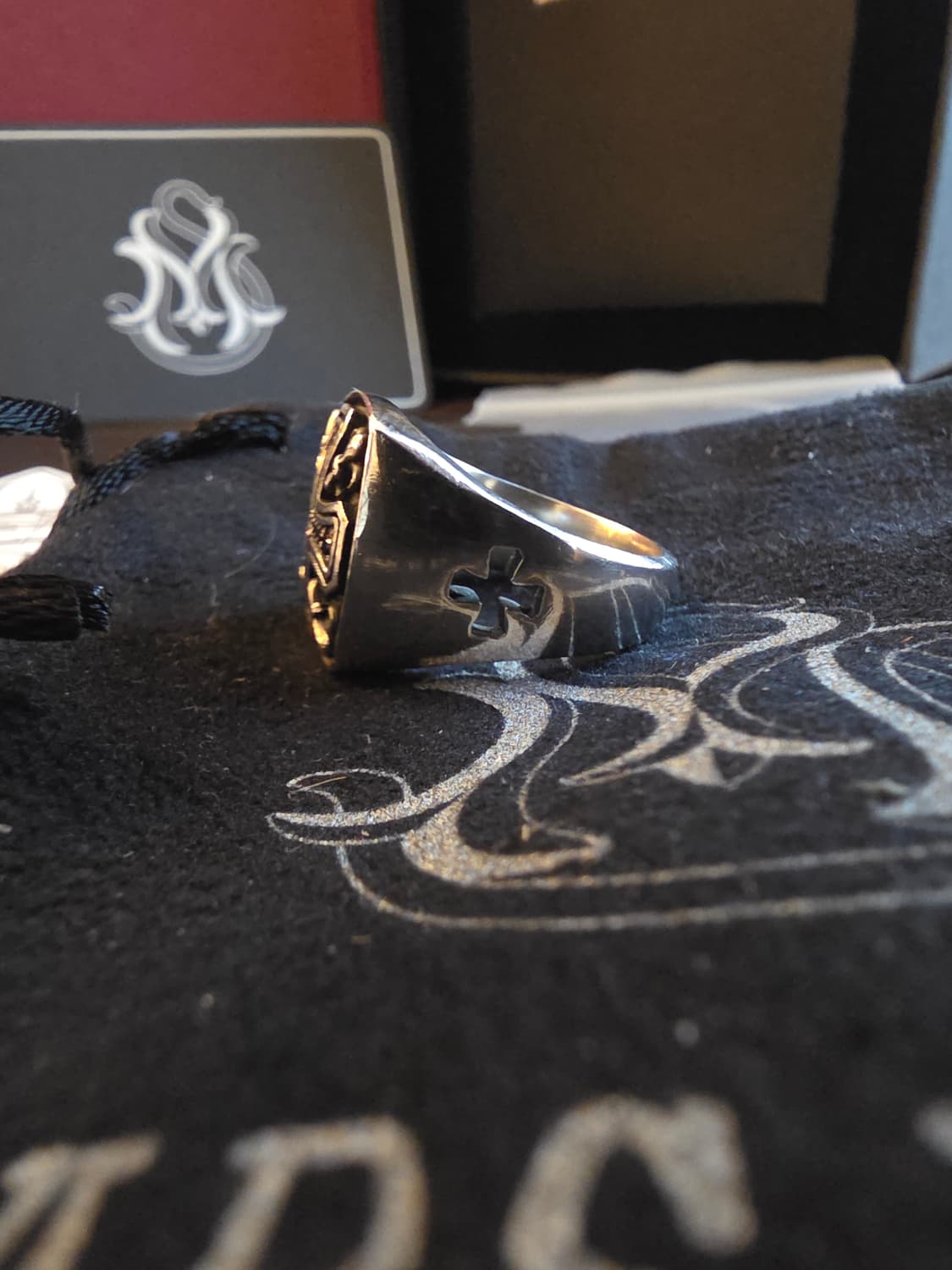 디자이너 주얼리mars mark silver925 cross ring 상품이미지3