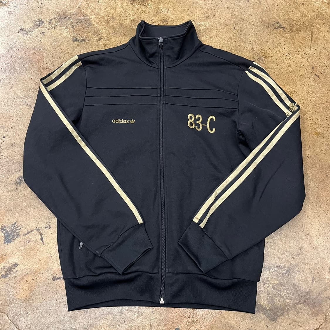 [정품/95] 아디다스 83-c 블랙 골검 트랙탑 져지 자켓 b15 상품이미지2