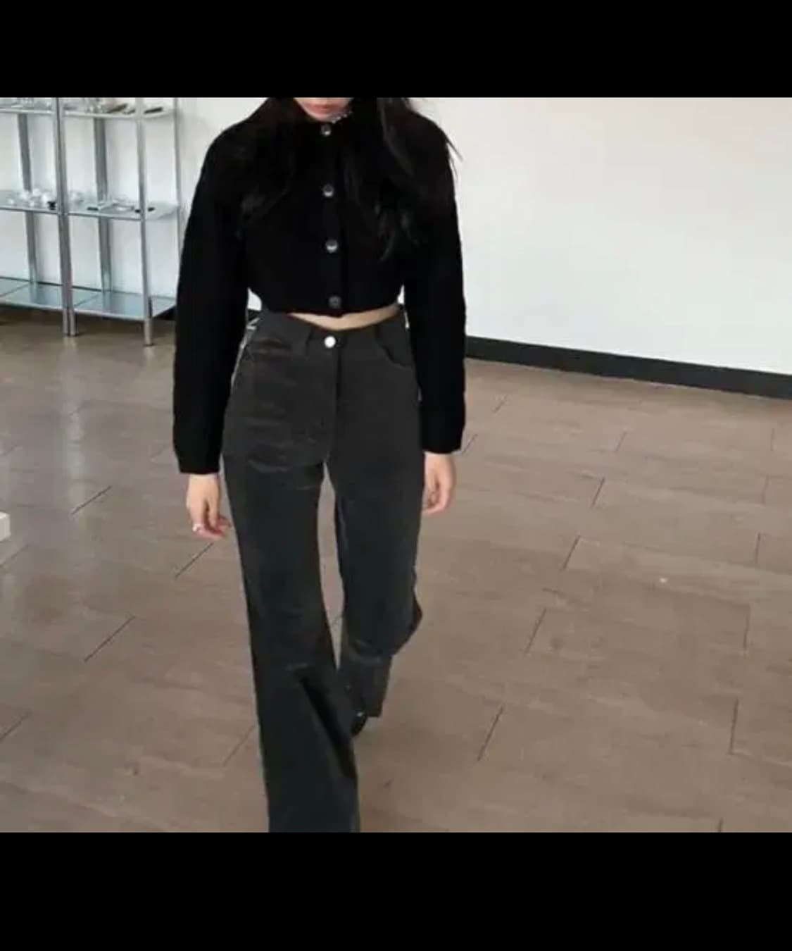 오유알 스튜디오 our studio 벨벳 부츠컷 팬츠 상품이미지1