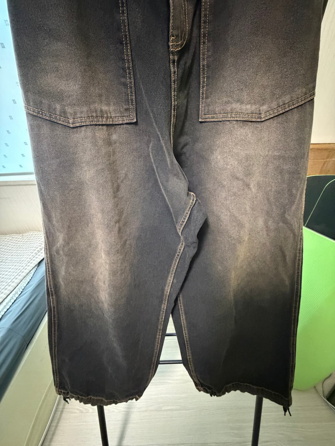 피그먼트 워싱데님 팬츠(브라운색상) 상품이미지3