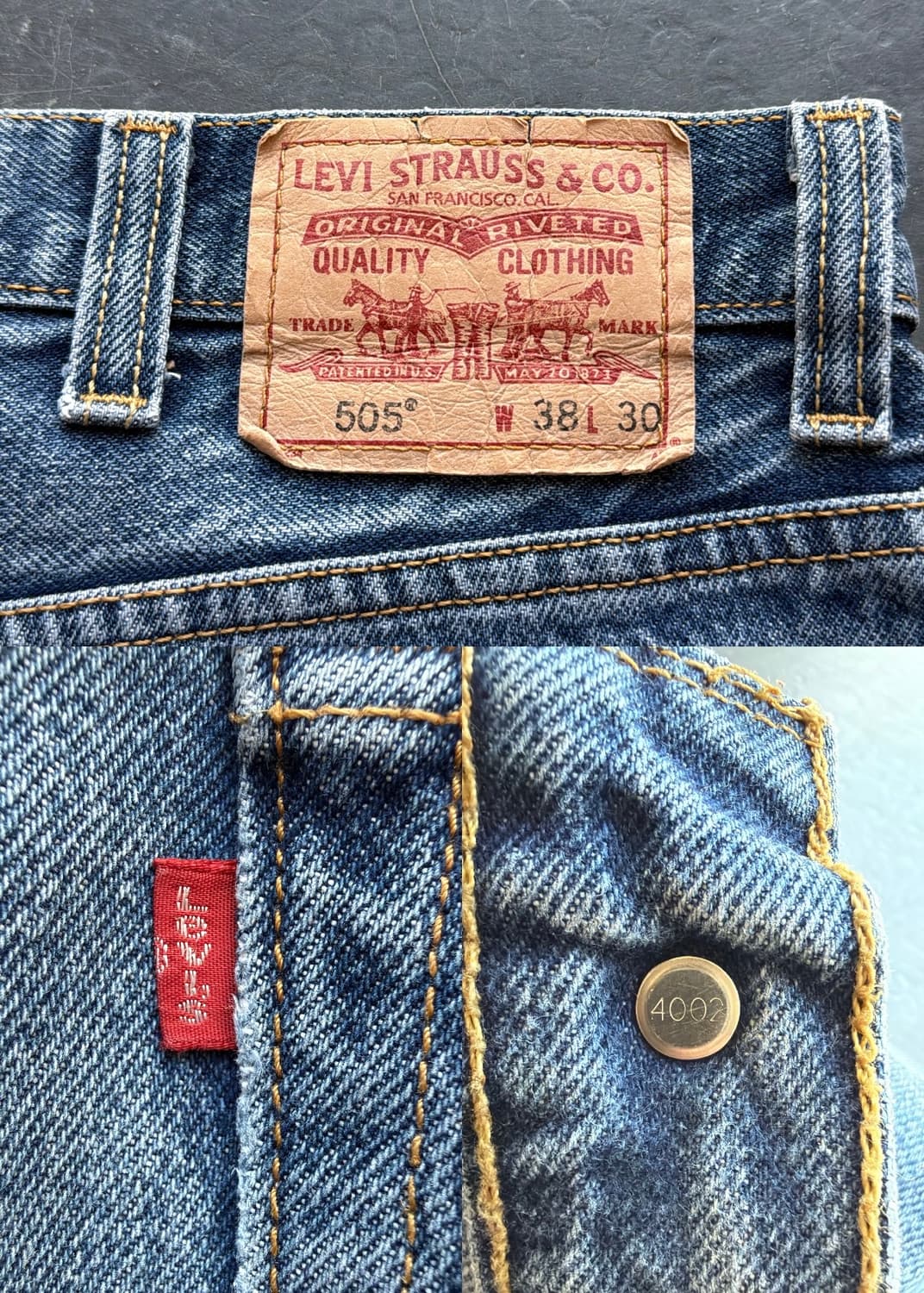 리바이스 505 데님 팬츠 상품이미지8