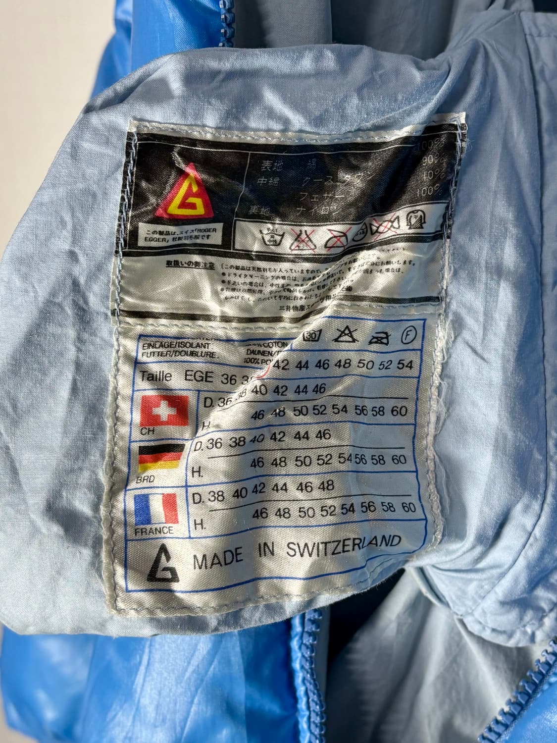 70's ROGER EGGER 리버시블 빈티지 스위스 패딩 다운자켓  상품이미지8