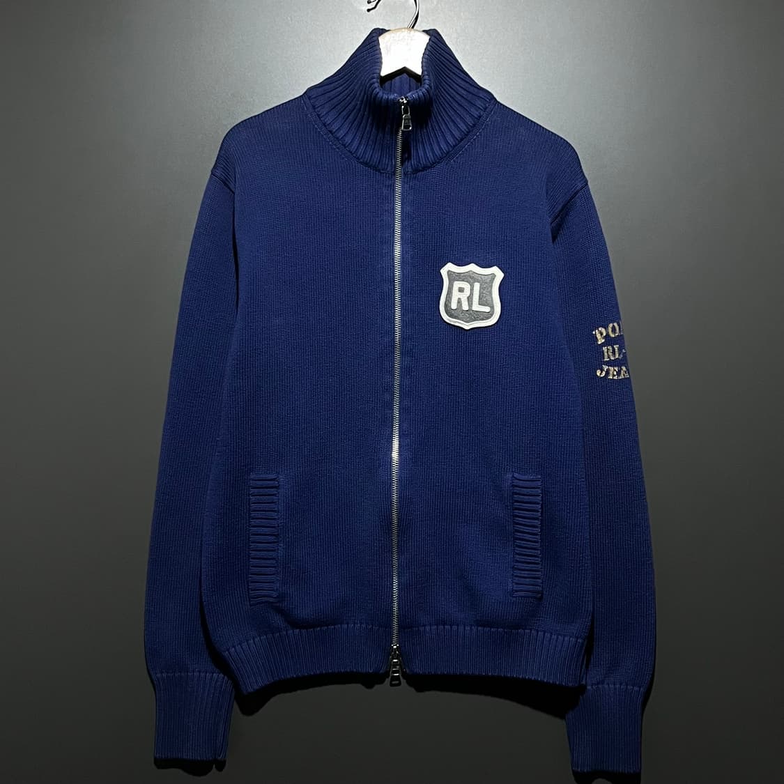 [M]폴로 진스컴퍼니 니트집업 성조기 가디건 상품이미지1