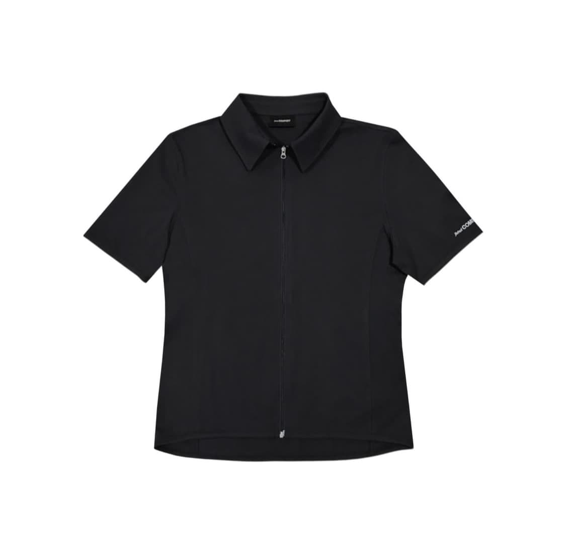 지초이 zip shirt black 1 상품이미지1