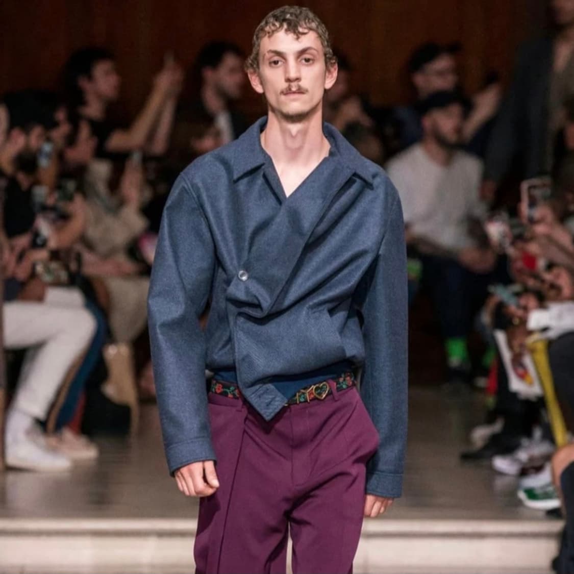 와이프로젝트 Y/PROJECT 트위스티드 울 블루종 자켓 M 상품이미지1