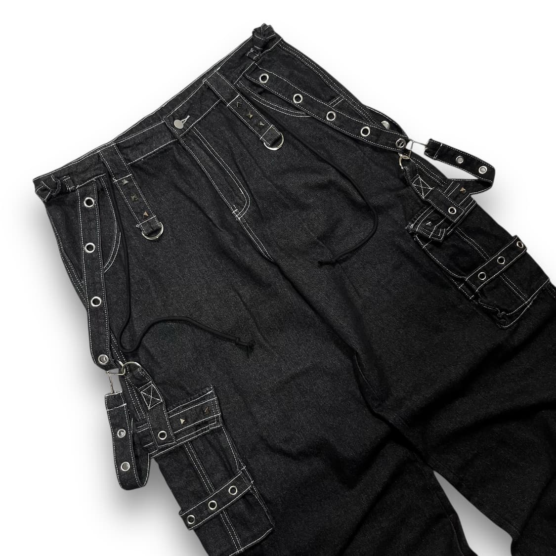 ROMWE Men's Multi-Pocket Denim Jeans 상품이미지2