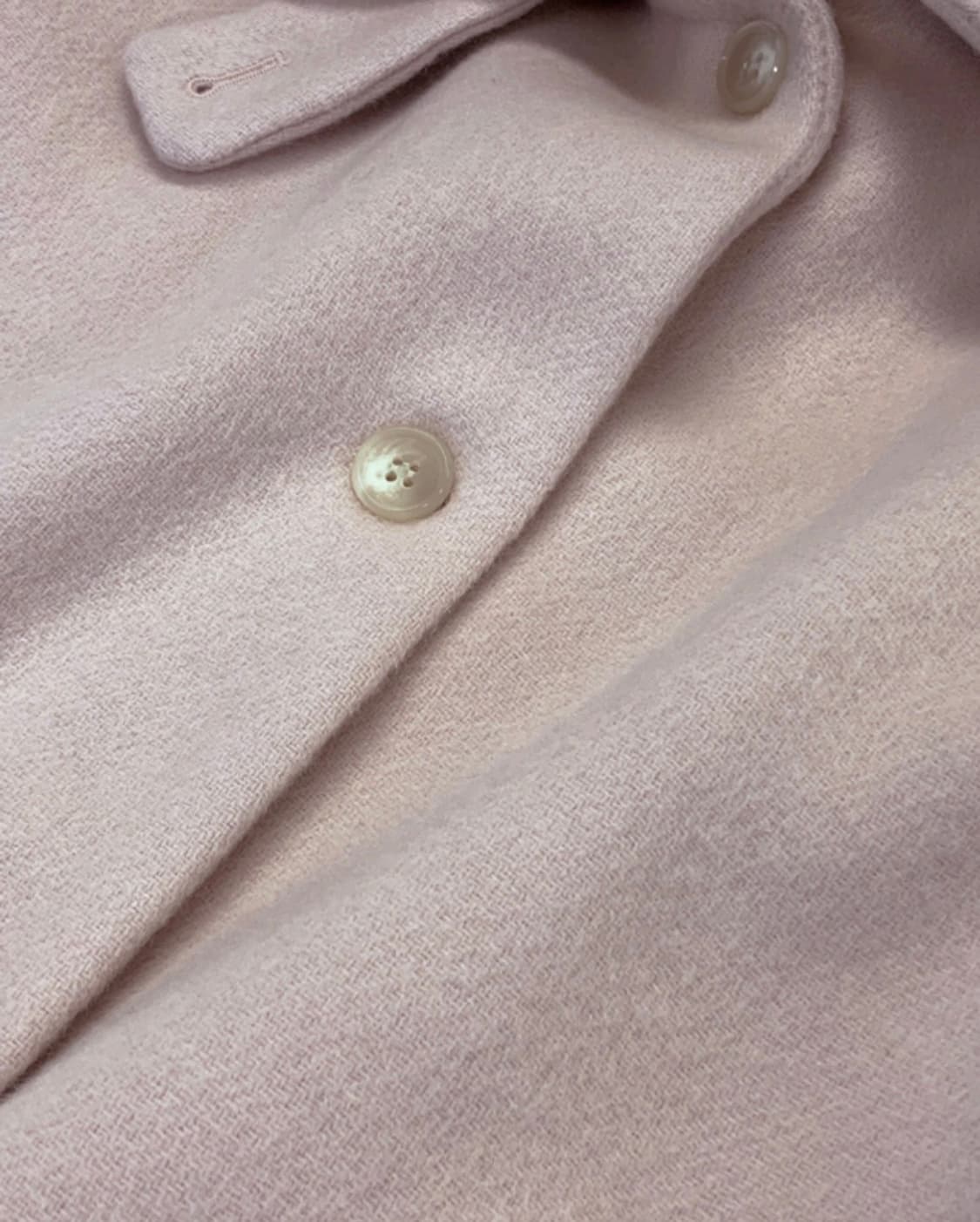 [미개봉 새제품] 오이니 하나 하프 코트 연핑크. 울 코트 상품이미지10