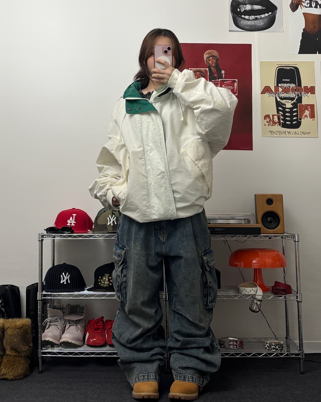 노티카 90s 챌린저 코튼쉘 후드 자켓 상품이미지4