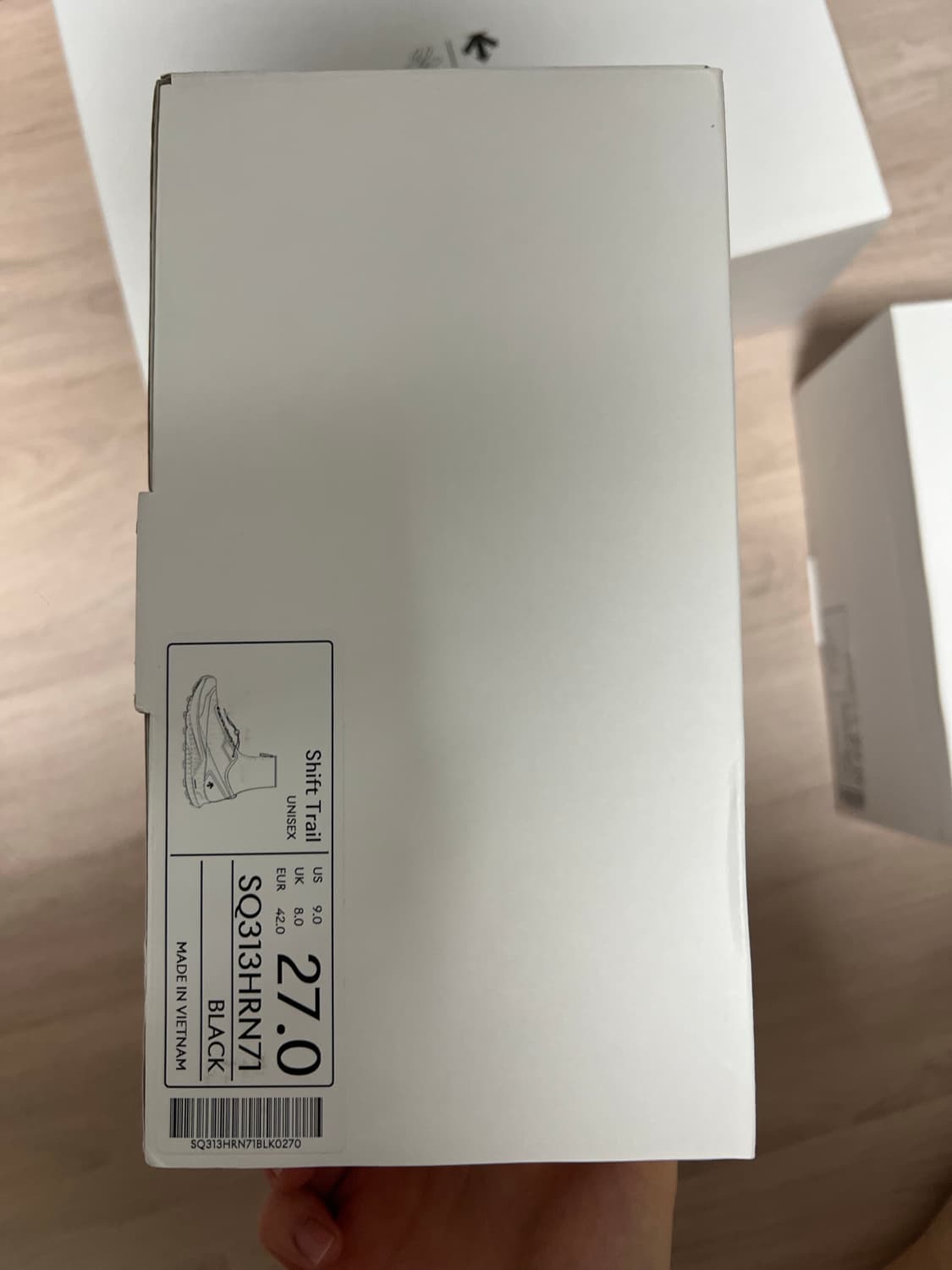 판매)유스 데상트 shift trail 트래킹화 270 새상품 상품이미지3