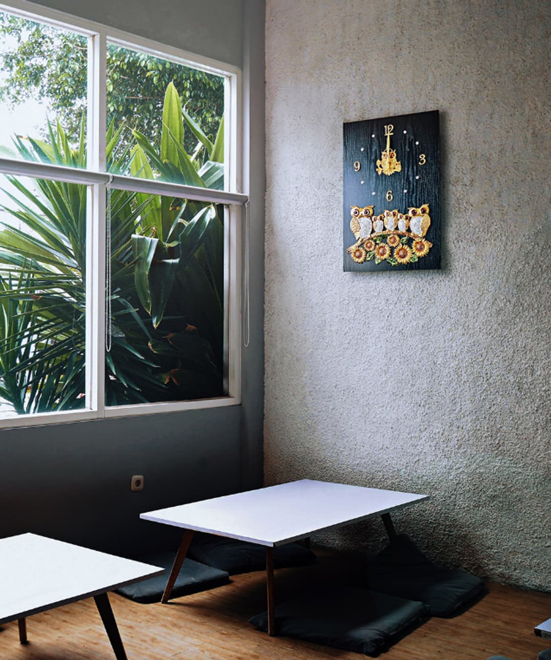 부엉이시계 해바라기시계 거실 대형 무소음 벽시계 판매 상품이미지2