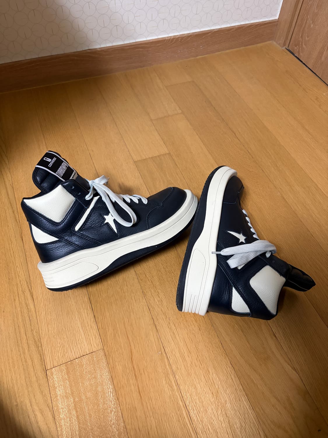 릭오웬스 다크쉐도우 컨버스 터보웨폰 블랙 265 상품이미지5