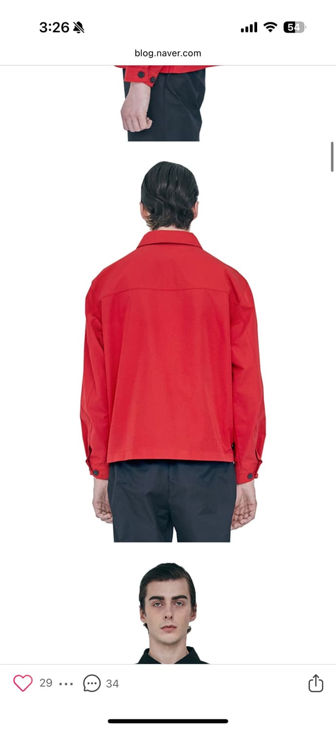Aieul CNTR Jacket Red 상품이미지4