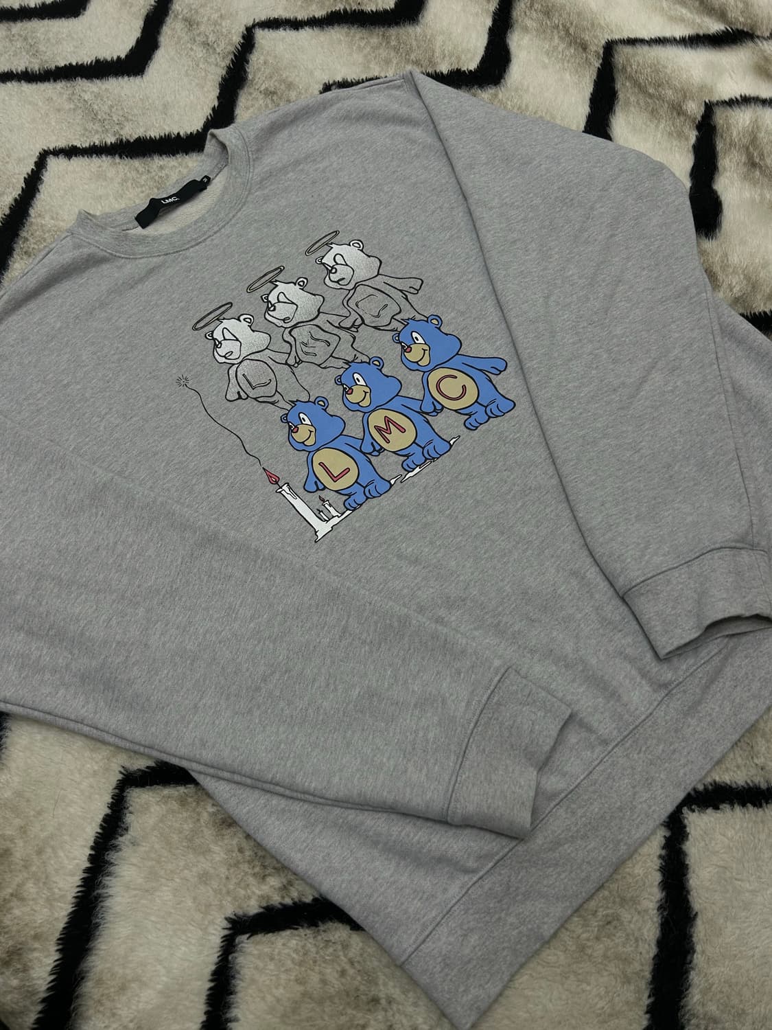 [M]LMC 쓰리베어 맨투맨/그레이 상품이미지2