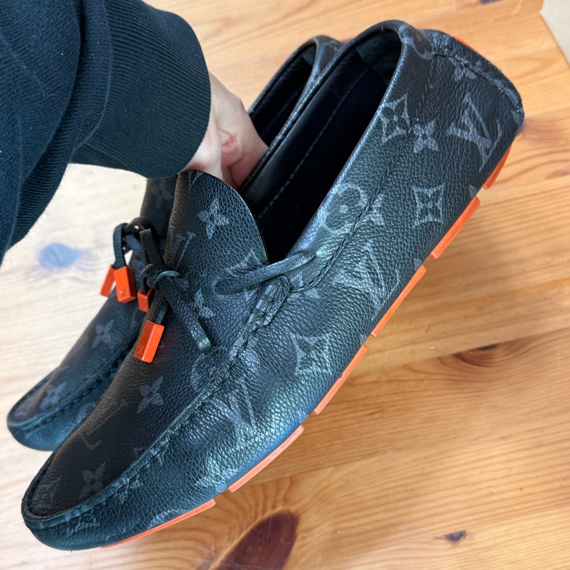 루이비통 정품 이클립스 드라이버 남성 모카신 구두 6사이즈 255 상품이미지4