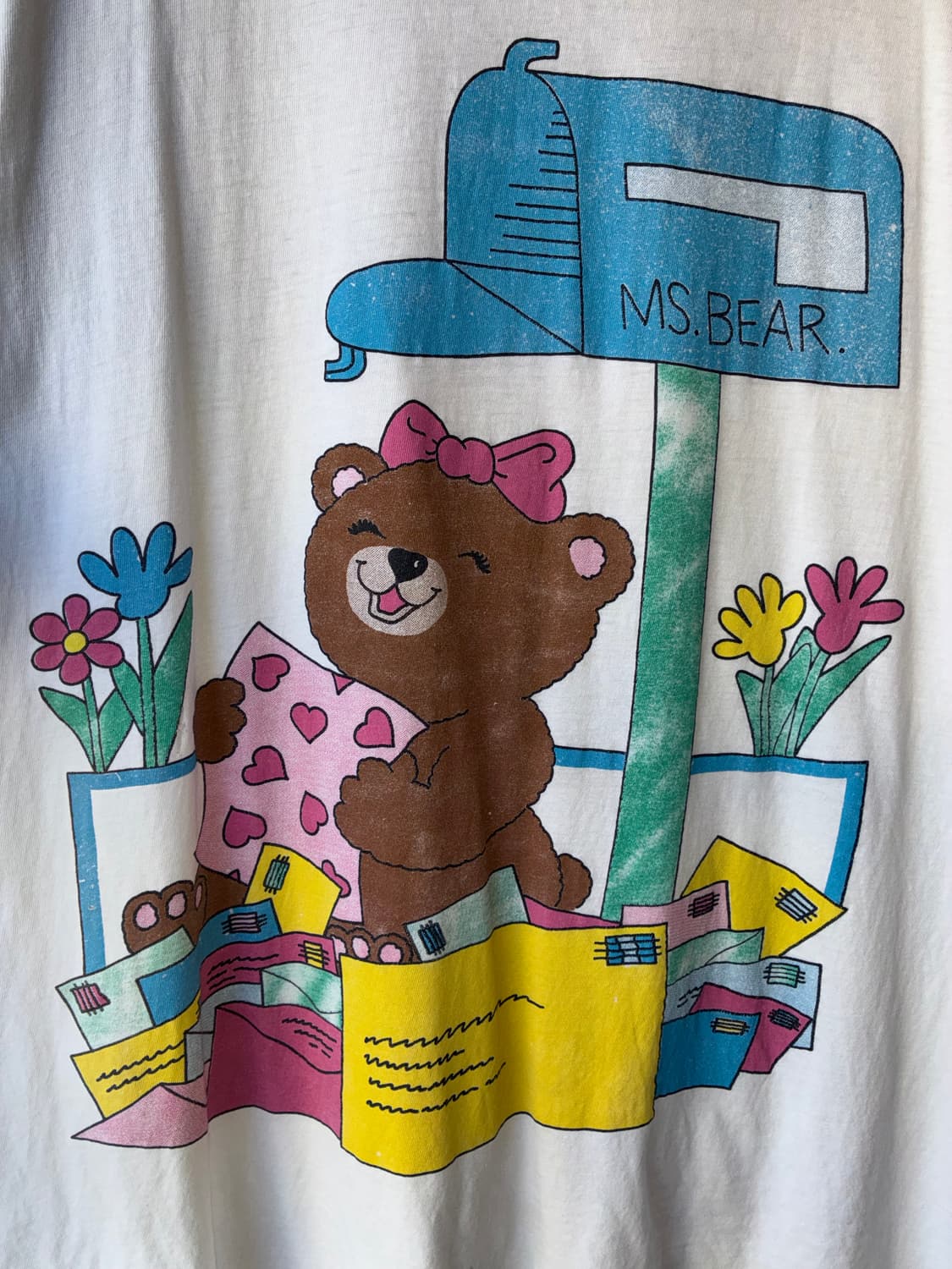 80’s~90’s Vintage “MS. BEAR” Graphic Tee 상품이미지5