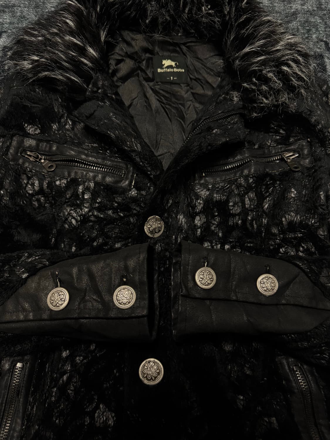 Buffalo bobs vkei black leopard velour f 상품이미지5