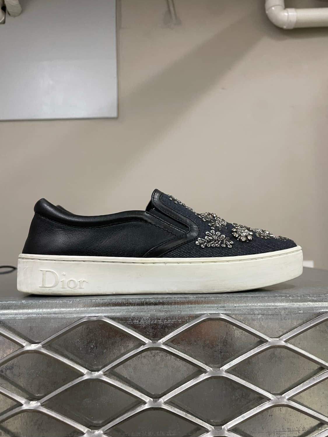 디올 데님 슬립온 35 상품이미지4