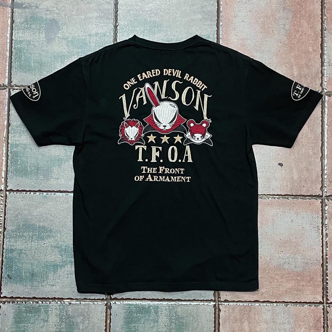Vanson X T.F.O.A 밴슨x무장전선 티셔츠 상품이미지2