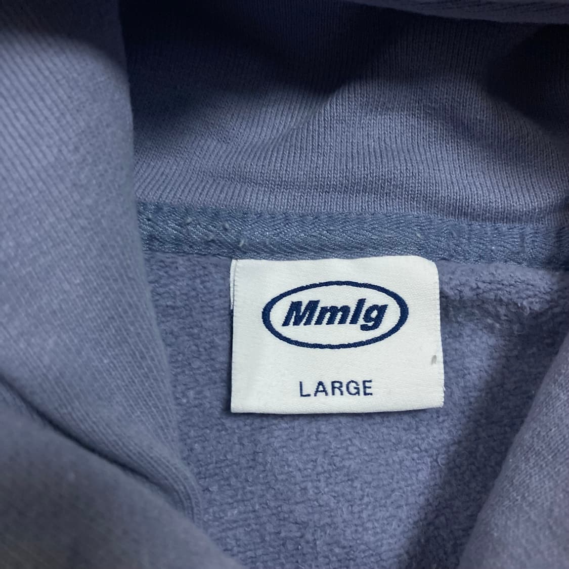 Mmlg 빅로고 스카이 컬러 후드티 상품이미지3