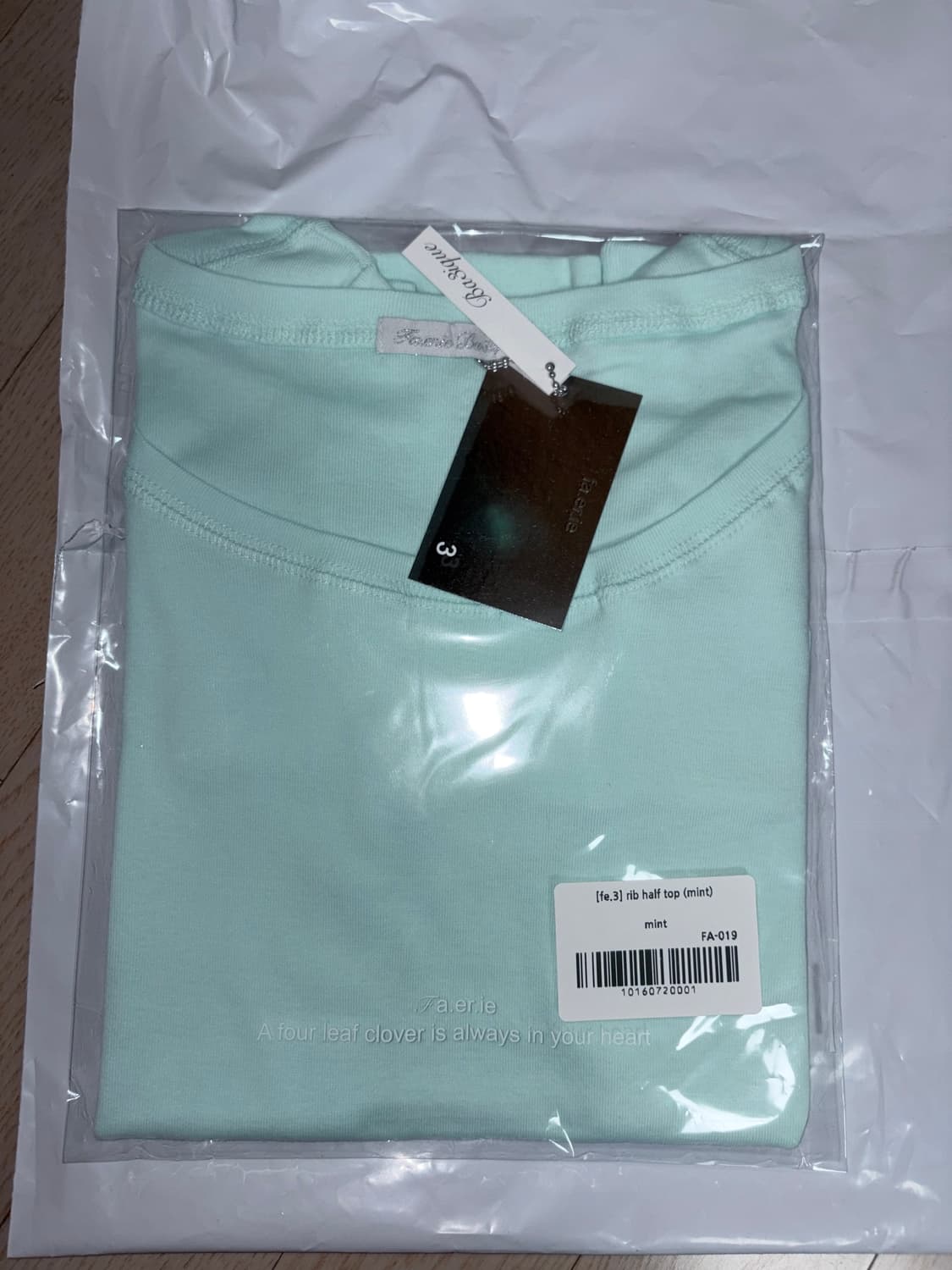 샵페어리 rib half top (mint) 상품이미지2
