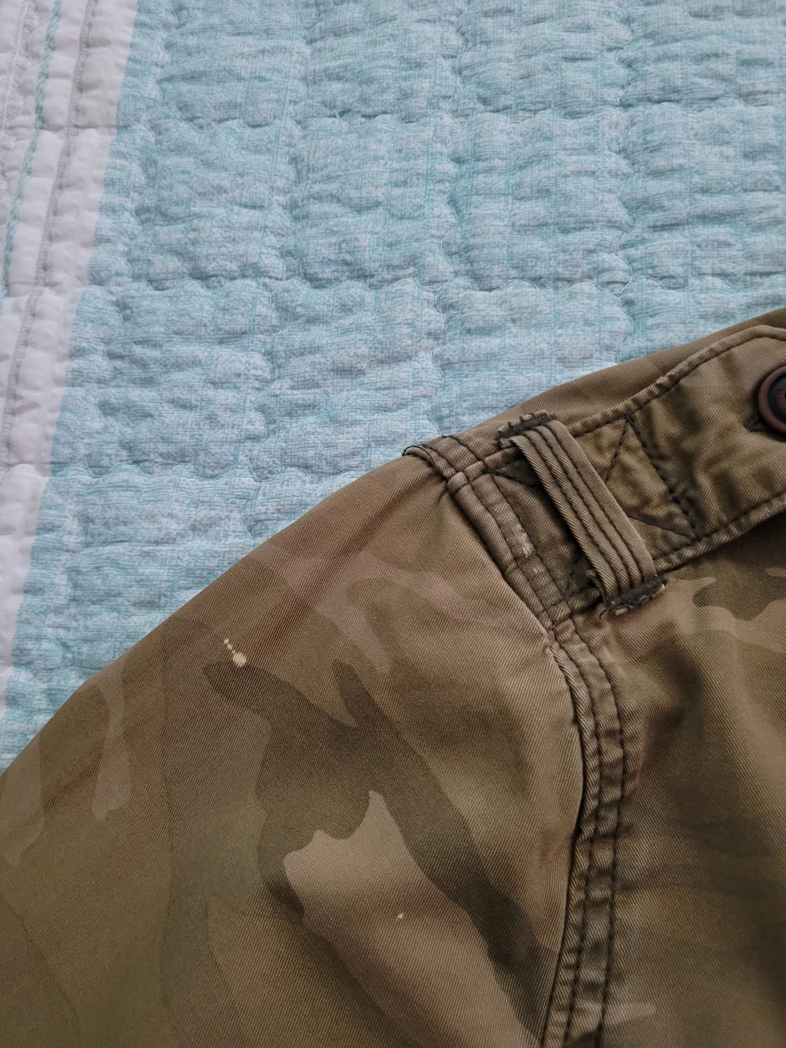 아베크롬비 Abercrombie 빈티지 카모플라쥬 밀리터리 셔츠 M 95 상품이미지4