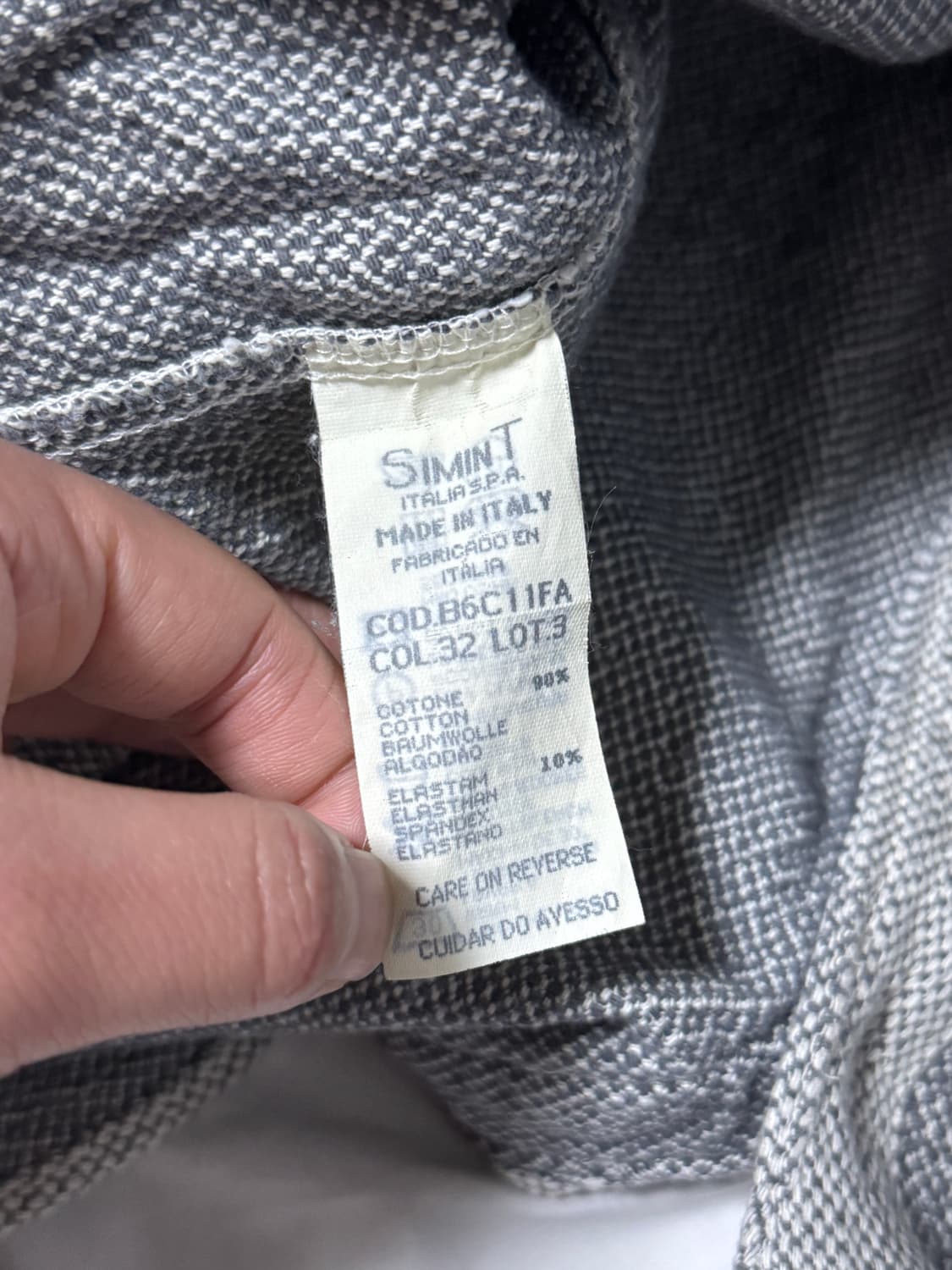 90s armani jeans 자카드 헨리넥 셔츠 자켓 조르지오 아르마니 상품이미지6