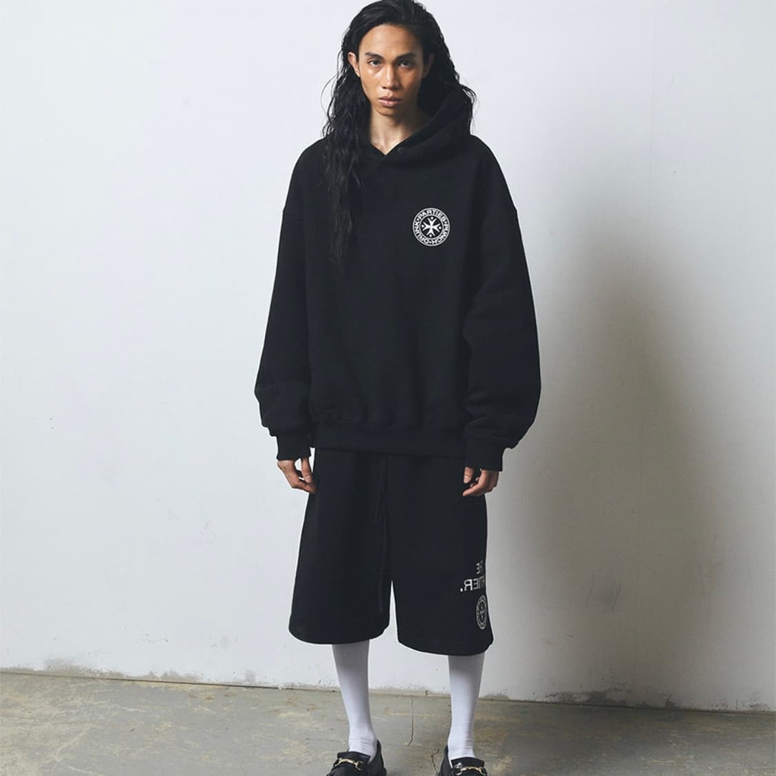 펀치드렁크파티즈 로고 후드 0사이즈 상품이미지2