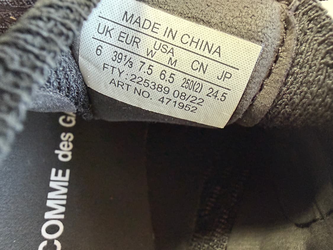 살로몬 x 꼼데가르송 옴므 펄사 플랫폼 블랙 CDG x Salomon 상품이미지6