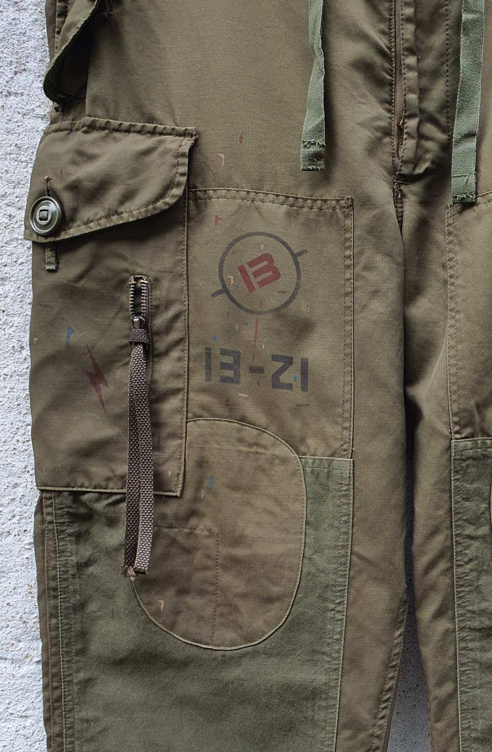 70s 빈티지 캐나다군 윈드팬츠 빈티지 커스텀 상품이미지7