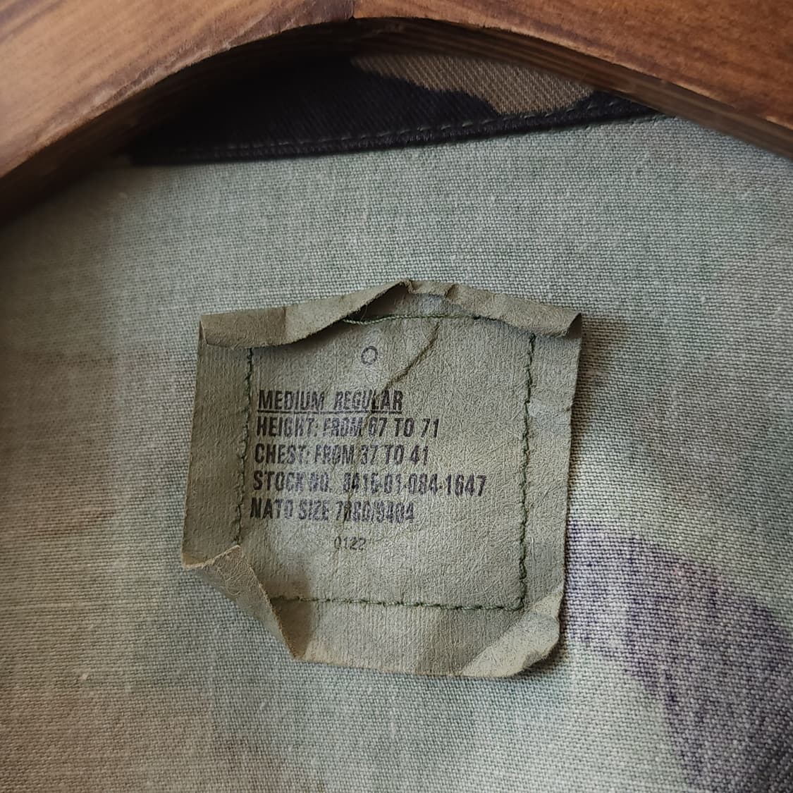 90s 미군 BDU 카모셔츠 우드랜드 미디움 레귤러 부대패치 상품이미지8