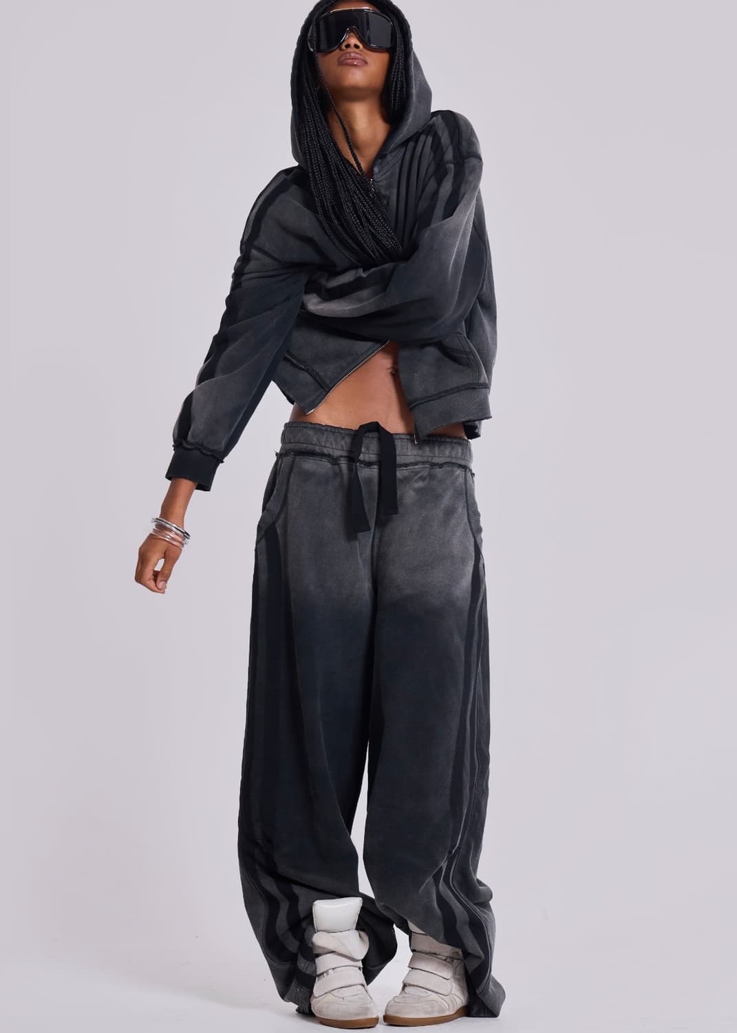 제이디드런던 그레이 스포츠 배기 몬스터 조거 상품이미지1