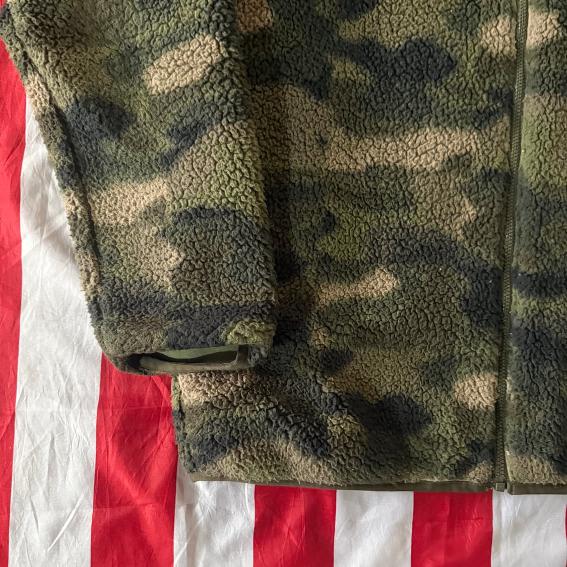 [XL] 컬럼비아 카모 밀리터리 후리스 자켓 상품이미지2