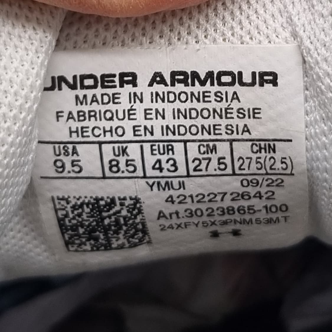 언더아머 뉴에어드 차지드2 런닝화275 상품이미지6