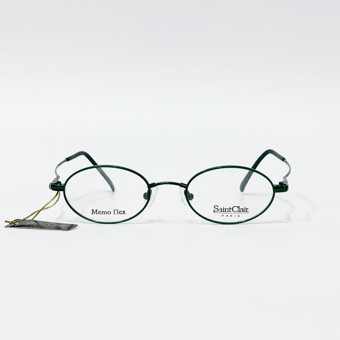 Saint clair 오벌 그린 메탈 데드스탁 빈티지안경 상품이미지1