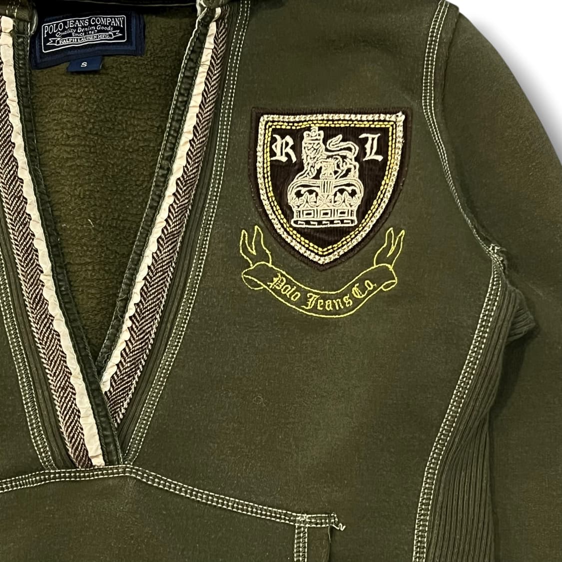  폴로진스 스티치 브이넥 후드티 y13998 상품이미지5