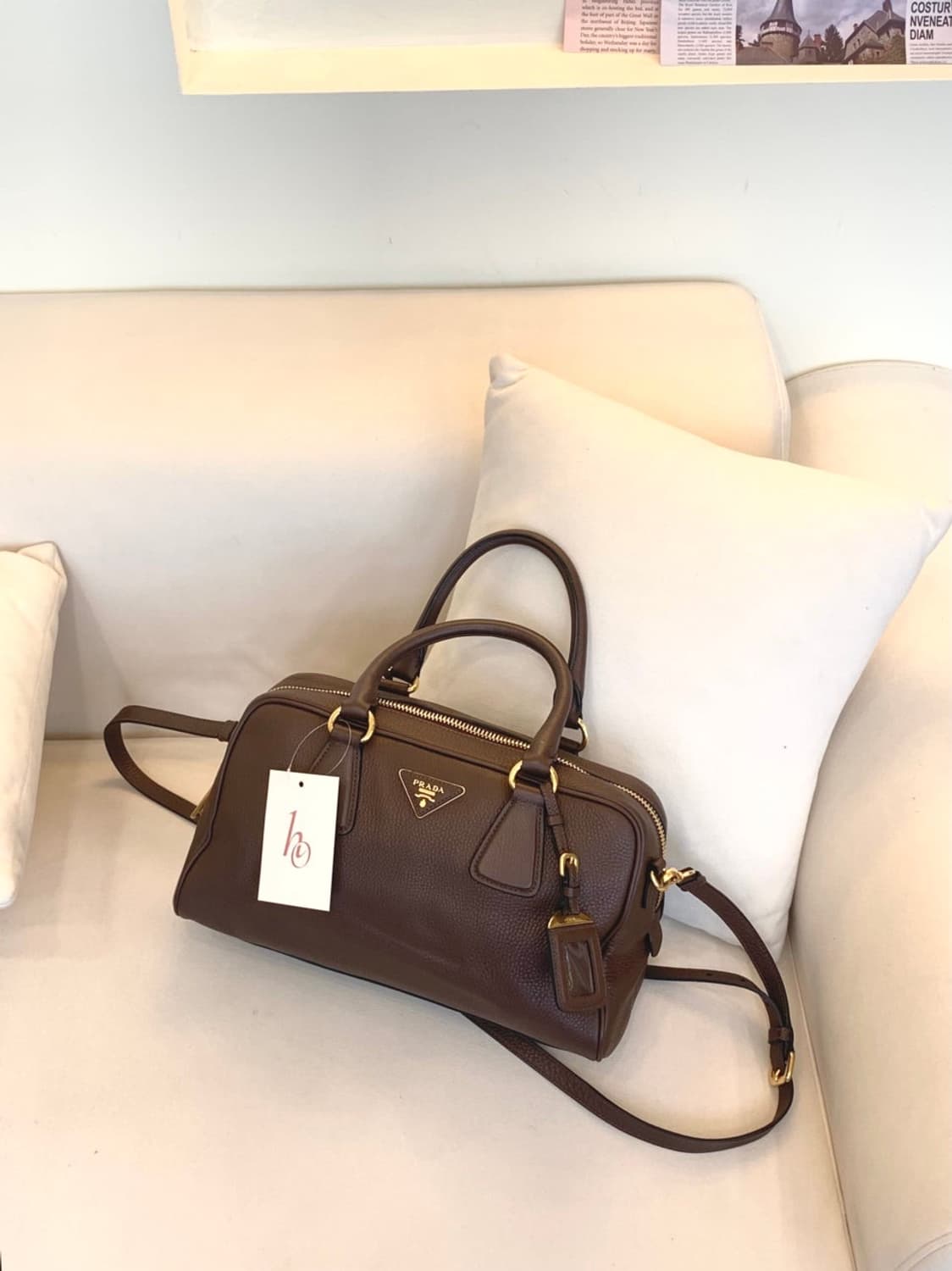 프라다 브라운 비텔로 투웨이백 (정품) 상품이미지1