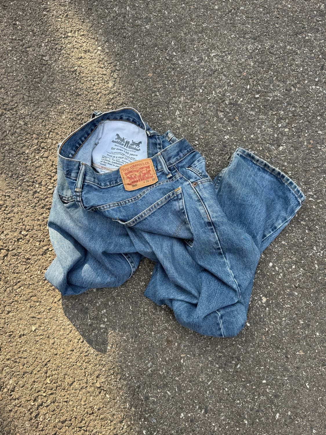 리바이스 550 워싱 데님팬츠  상품이미지1