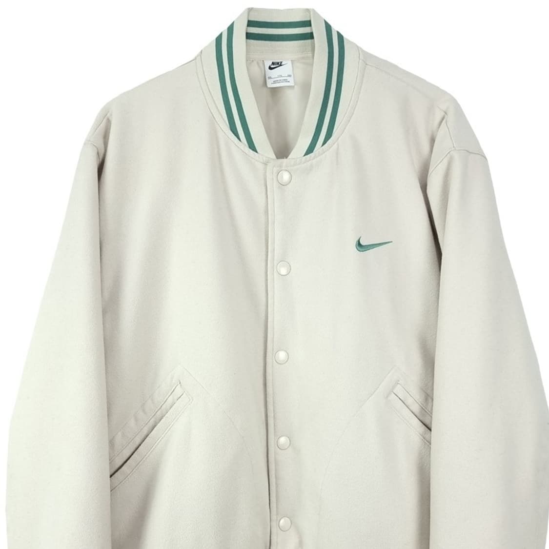 나이키 스우시 자수 모직 바시티 자켓 크림 M18921 상품이미지4