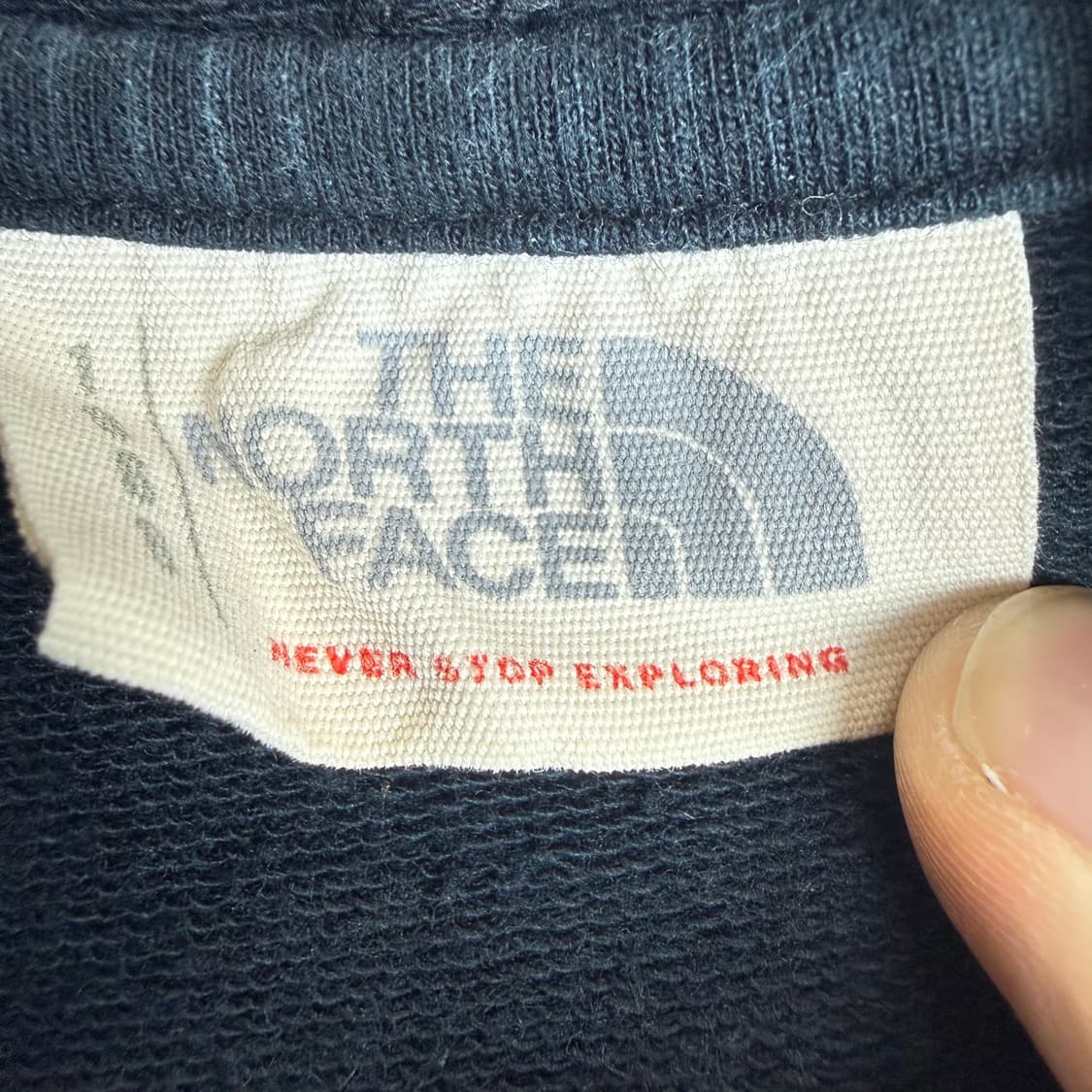 (무료배송)L) 노스페이스 로고 후드집업 네이비 상품이미지3