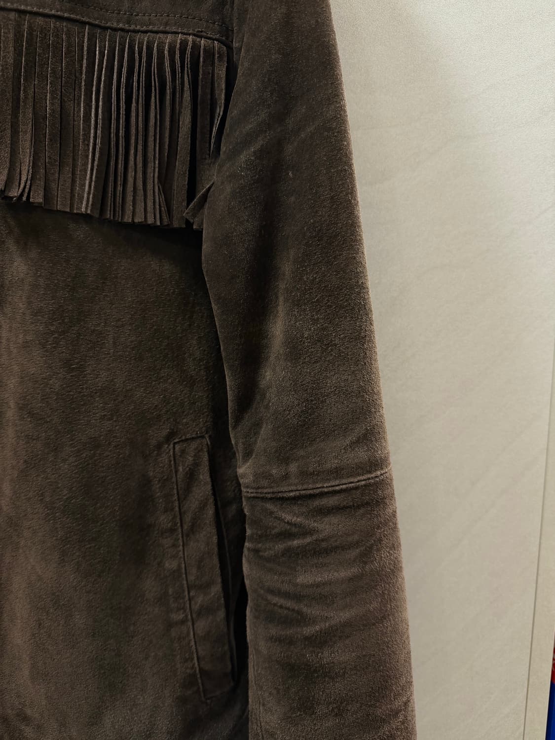 자라 리얼 스웨이드 프린지 자켓 상품이미지3